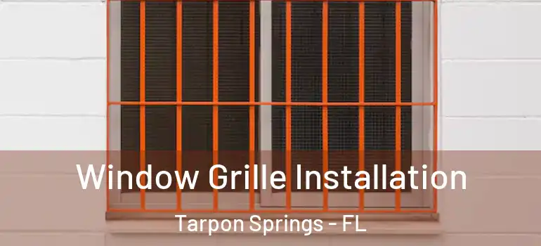 Window Grille Installation Tarpon Springs - FL